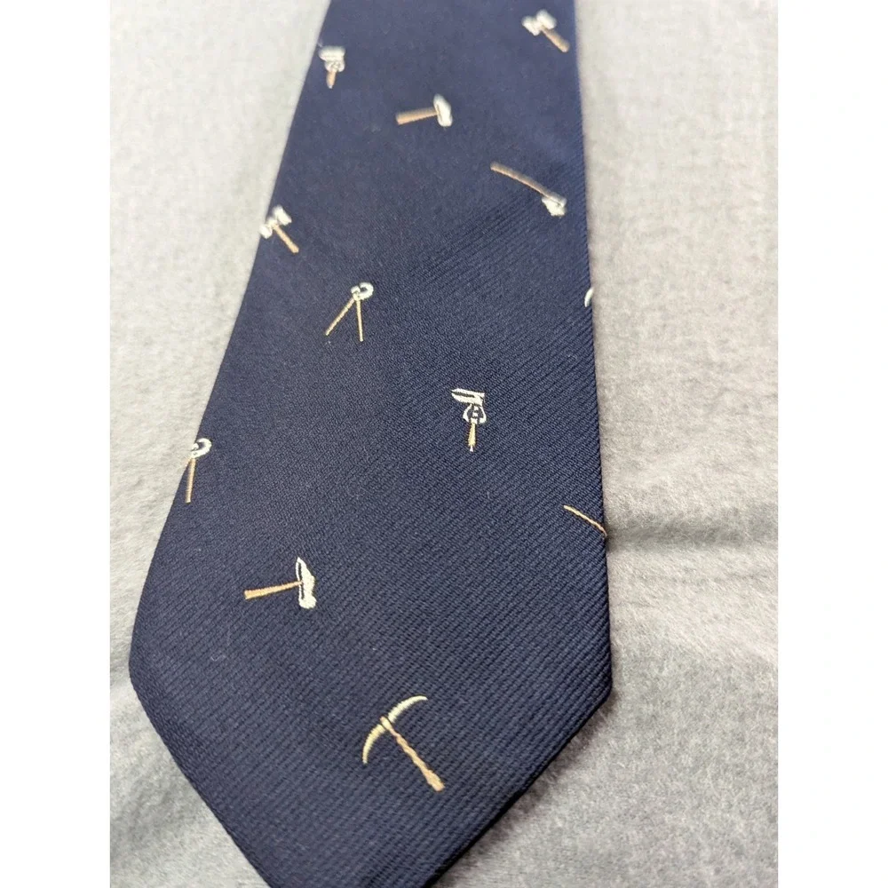 Smithsonian‎ Institution Mens Tools Museum of American History Tie OS Navy Blue